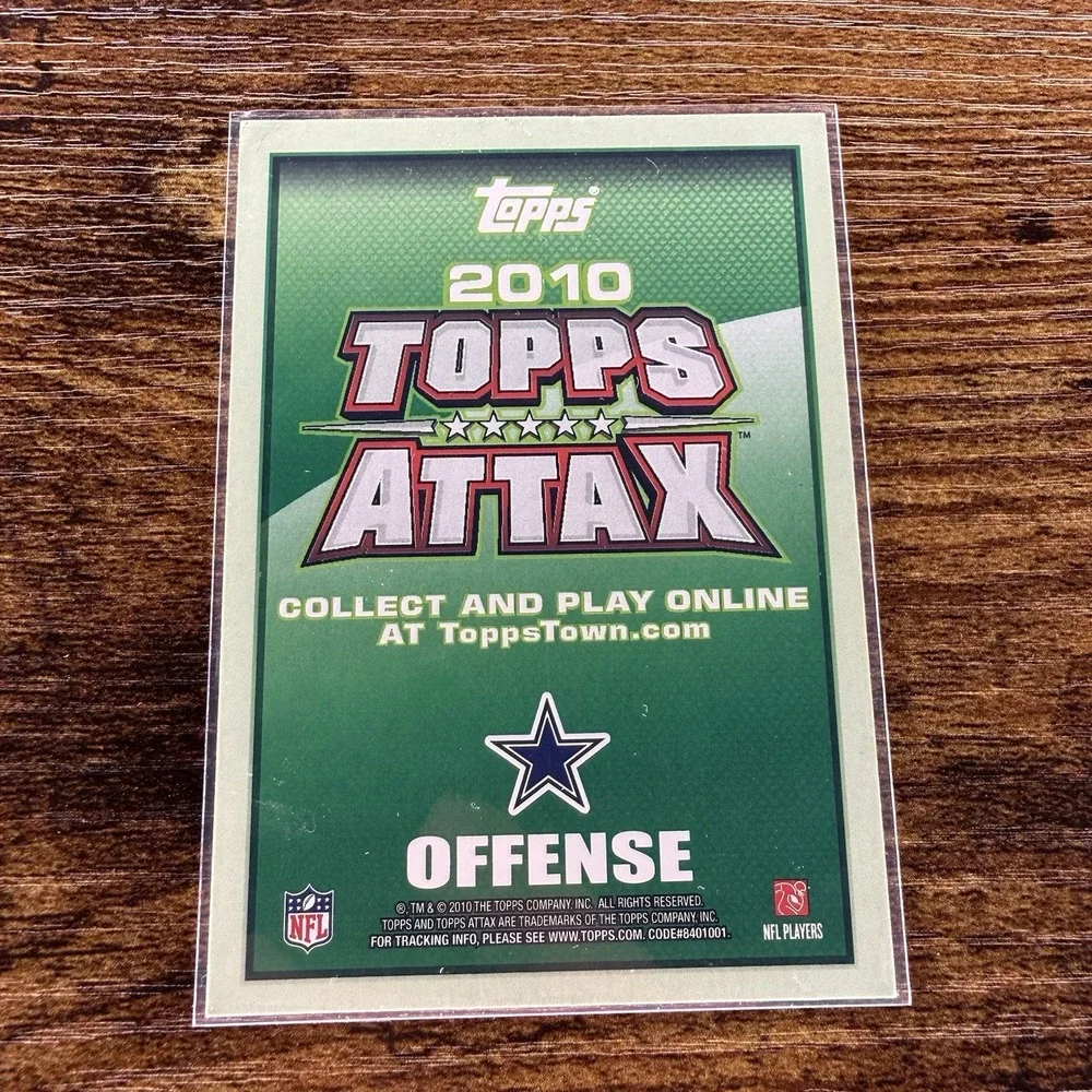 Miles Austin Signed 2010 Topps Attax Cowboys Card Autograph No COA